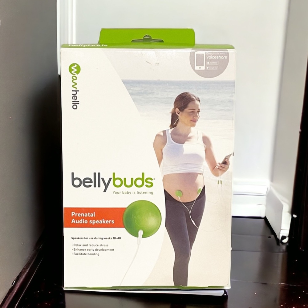 BellyBuds Prenatal Audio Speakers Facilitate Bonding Early Development NEW